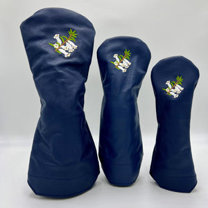 Winston Collection Leather Headcover with Heath Flower (Multiple Colour Options)