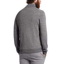 Load image into Gallery viewer, Lyle &amp; Scott Heath Flower Embroidered 1/4 Zip Knit - Mid Grey Marl
