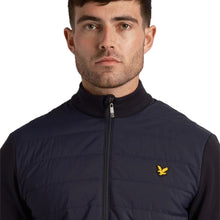 Load image into Gallery viewer, Lyle &amp; Scott Baffle Quilted Quarter Zip Golf Midlayer - Dark Navy
