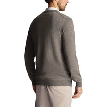Load image into Gallery viewer, Lyle &amp; Scott Heath Flower Embroidered Merino Blend V Neck Knit - Mid Grey Marl
