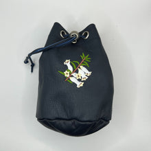 Load image into Gallery viewer, Links and Kings Leather Drawstring Pouch - Heath Flower
