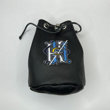 Load image into Gallery viewer, Links and Kings Leather Drawstring Pouch - KHGC Logo
