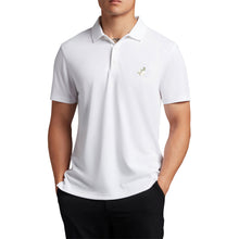 Load image into Gallery viewer, Lyle &amp; Scott Heath Flower Embroidered Golf Tech Polo Shirt - White
