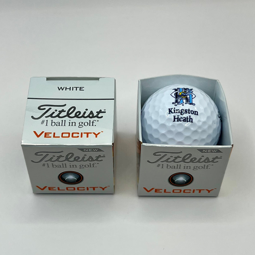 Logo Ball Titleist Velocity Single