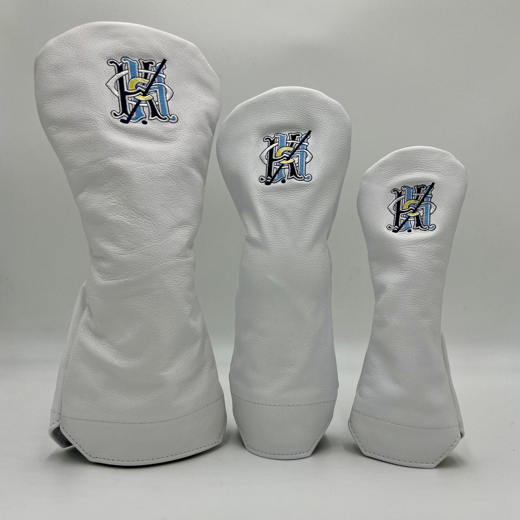 Winston Collection Leather Headcover with KHGC Monogram (Multiple Colour Options)