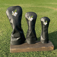 Load image into Gallery viewer, Winston Collection Leather Headcover with Heath Flower (Multiple Colour Options)
