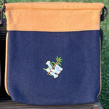 Load image into Gallery viewer, Winston Collection Canvas &amp; Leather Trim Drawstring Pouch

