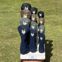 Load image into Gallery viewer, Winston Collection Waxed Canvas Heath Flower Headcovers
