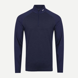 KJUS Curve 1/2 Zip Pullover with Heath Flower