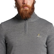 Load image into Gallery viewer, Lyle &amp; Scott Kingston Heath Embroidered 1/4 Zip Knit - Mid Grey Marl

