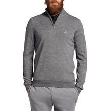 Load image into Gallery viewer, Lyle &amp; Scott Kingston Heath Embroidered 1/4 Zip Knit - Mid Grey Marl
