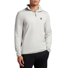 Load image into Gallery viewer, Lyle &amp; Scott Kingston Heath Embroidered Tech 1/4 Zip Midlayer - Pebble

