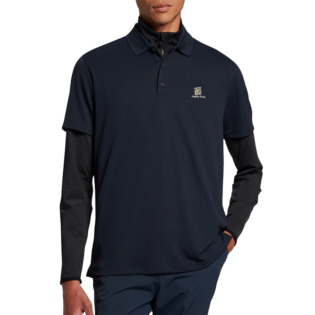 Lyle & Scott Kingston Heath Embroidered Golf Tech Polo Shirt - Dark Navy