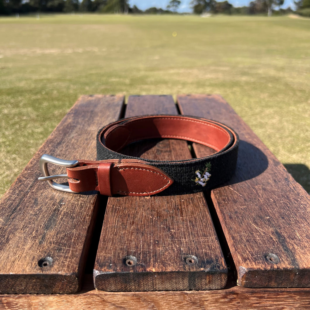 Hide and Weave Logo Belt